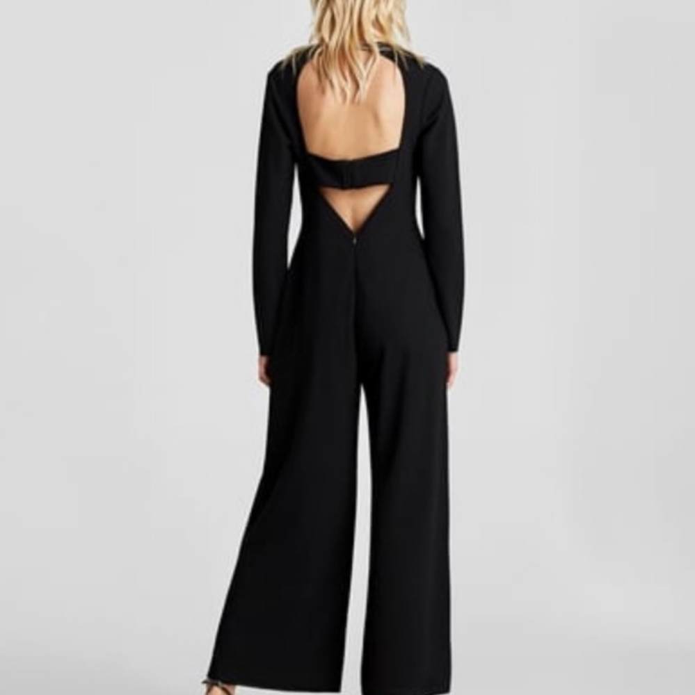 Zara Black Long Sleeve Jumpsuit